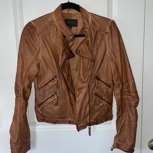 Faux Leather Brown Jacket